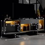Hanah Home Soporte de TV Antracita y Dorado con Iluminación